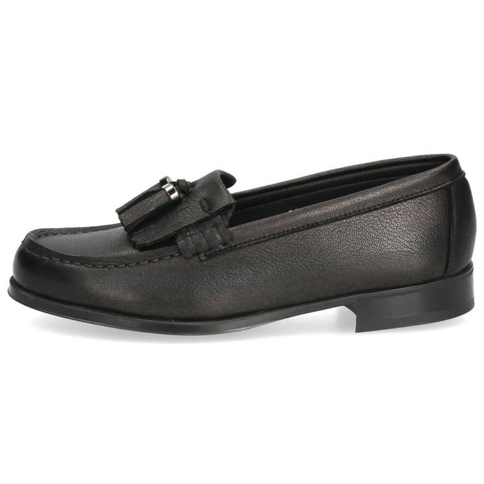 ハルタ ローファー レディース HARUTA GT313 ゴートキルトタッセルローファー 本革 日本製 軽量 おしゃれ タッセル 黒 ブラック