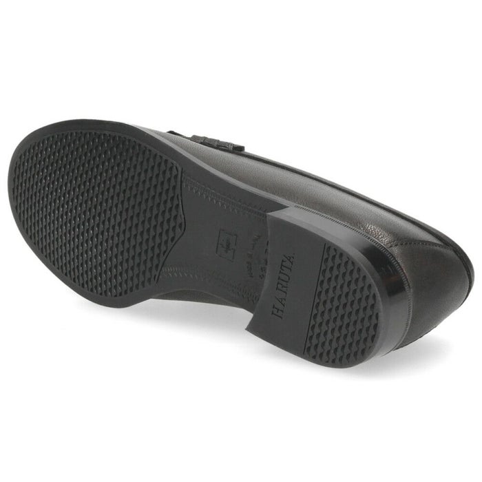 ハルタ ローファー レディース HARUTA GT313 ゴートキルトタッセルローファー 本革 日本製 軽量 おしゃれ タッセル 黒 ブラック