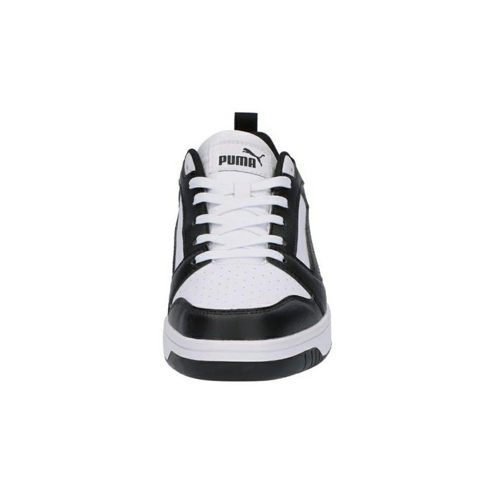 プーマ スニーカー メンズ リバウンド V6 ロウ ブラック ホワイト 黒 白 ローカット 靴 シューズ 歩きやすい PUMA Rebound V6 Low 392328
