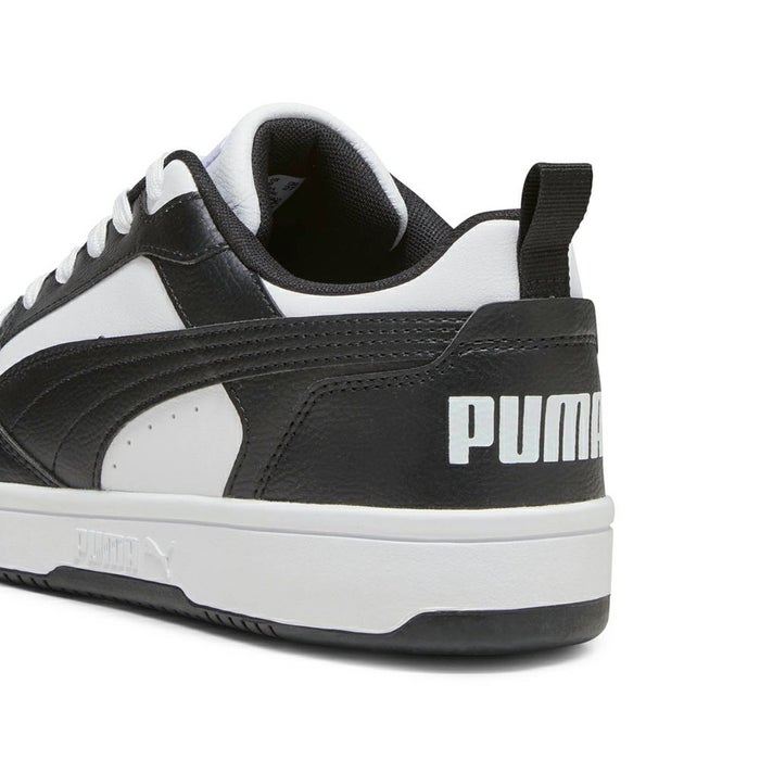 プーマ スニーカー メンズ リバウンド V6 ロウ ブラック ホワイト 黒 白 ローカット 靴 シューズ 歩きやすい PUMA Rebound V6 Low 392328