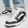 プーマ スニーカー メンズ リバウンド V6 ロウ ブラック ホワイト 黒 白 ローカット 靴 シューズ 歩きやすい PUMA Rebound V6 Low 392328