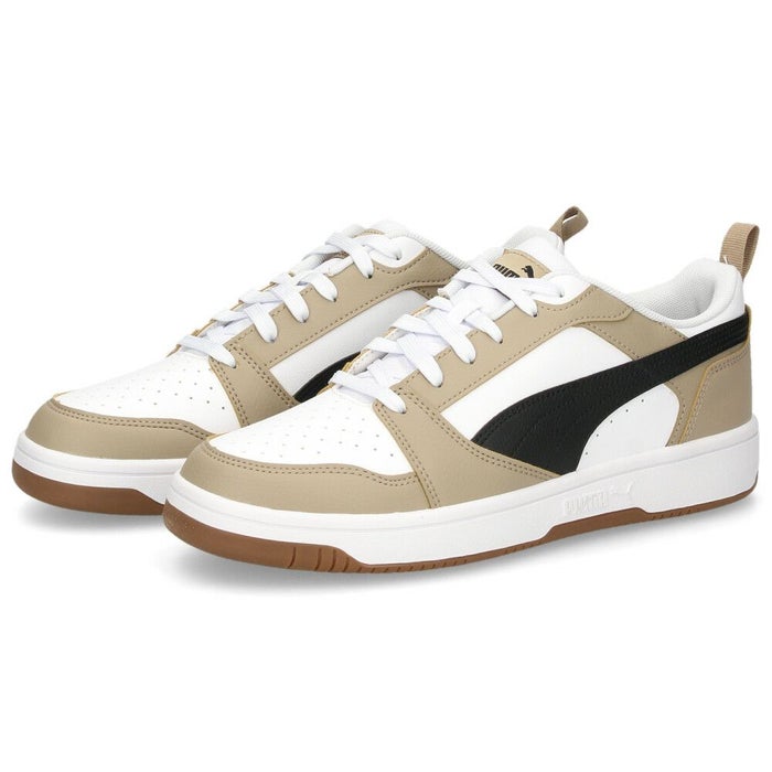 プーマ スニーカー メンズ リバウンド V6 ロウ ブラック ホワイト 黒 白 ローカット 靴 シューズ 歩きやすい PUMA Rebound V6 Low 392328