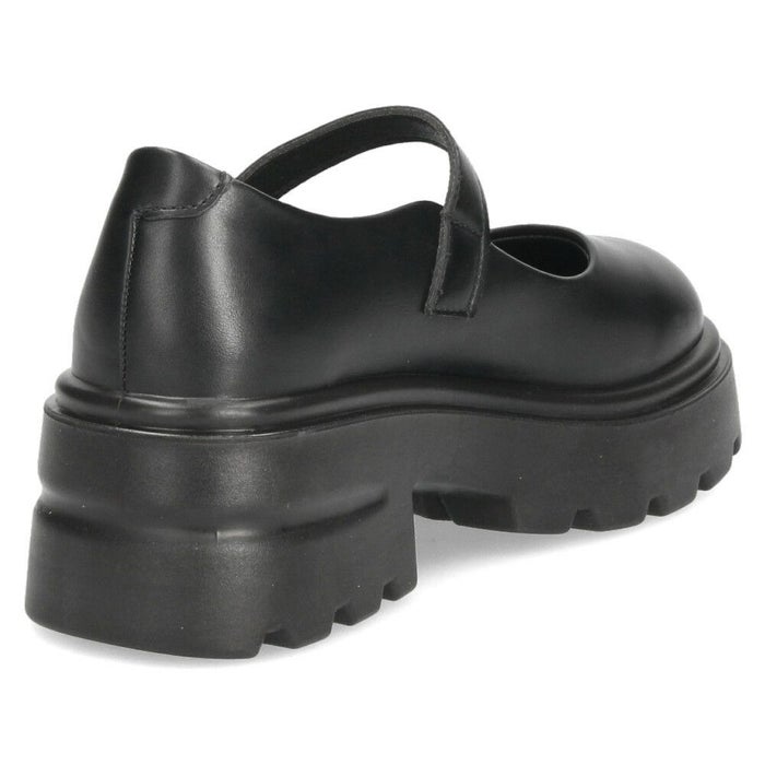 厚底 パンプス レディース 靴 メリージェーン 黒 ブラック ストラップ ラウンドトゥ 歩きやすい 軽量 トラックソール ボリュームソール TS3882