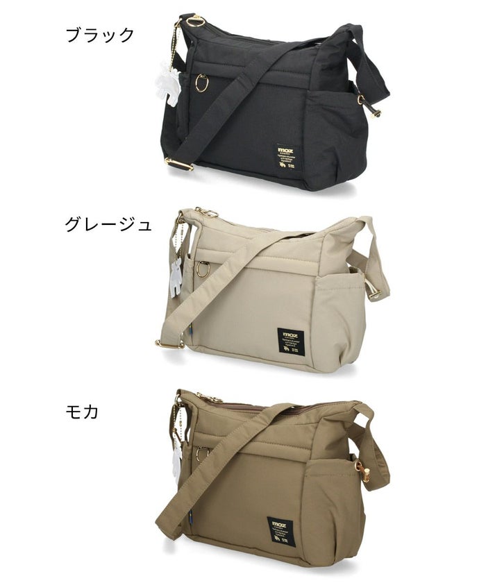 moz モズ ショルダーバッグ レディース 鞄 ZLQK-01 3.5L 軽量 超軽量 ボンディング生地 軽撥水 ショルダー 斜め掛け 肩掛け 北欧 エルク