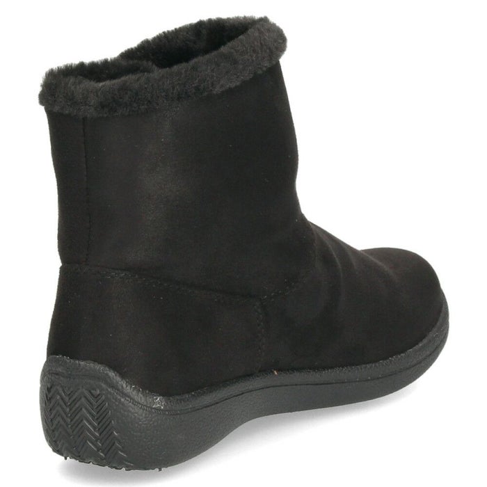 ショートブーツ レディース ブーツ スエード調 ムートンブーツ ボア 防水 防滑 軽量 防寒 あったか 3E 靴 Wilson Lee ウィルソンリー 7772
