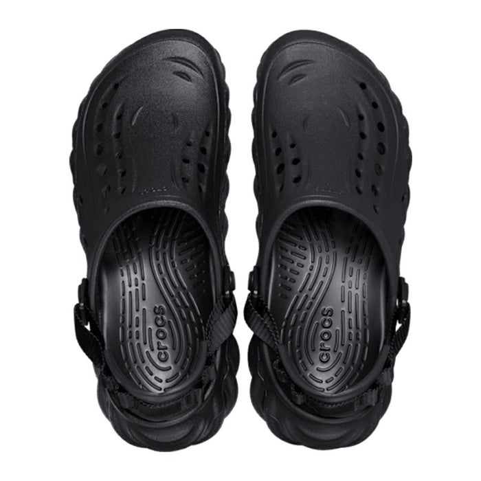 クロックス メンズ サンダル 軽い エコー クロッグ 黒 ブラック 履きやすい 通気性 アウトドア 普段履き crocs Echo Clog 207937