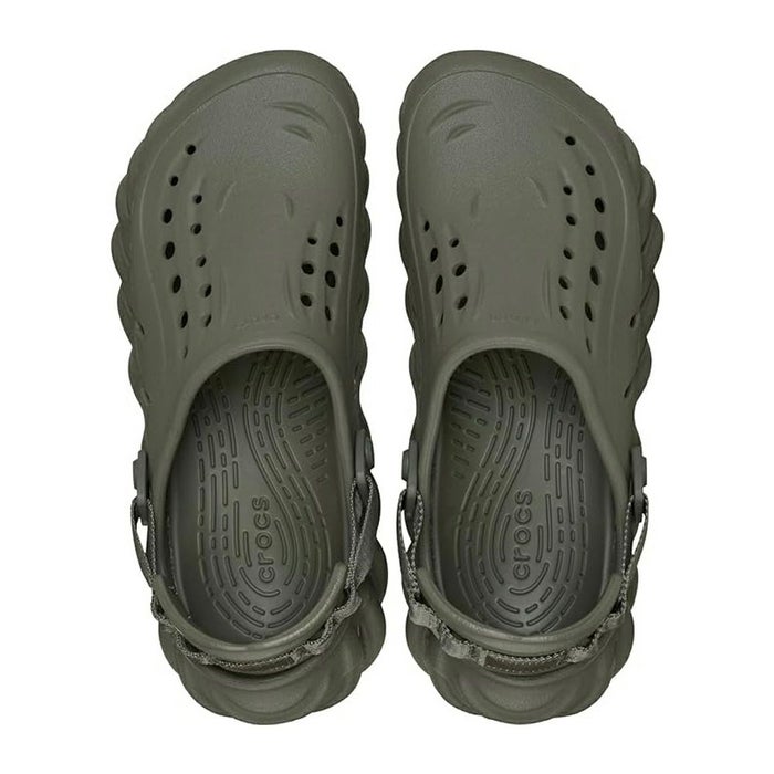 クロックス メンズ サンダル 軽い エコー クロッグ 黒 ブラック 履きやすい 通気性 アウトドア 普段履き crocs Echo Clog 207937