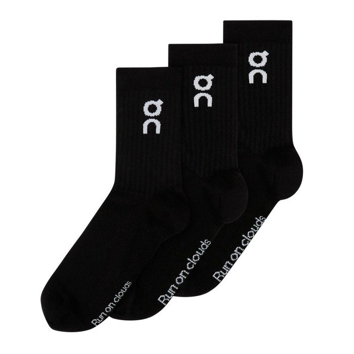 On オン ソックス Logo Sock High 3P ロゴ ソックス ハイ 2UF10310069 2UF10310553 2UF10311732 靴下 3足組  通気性 メンズ レディース デイリー
