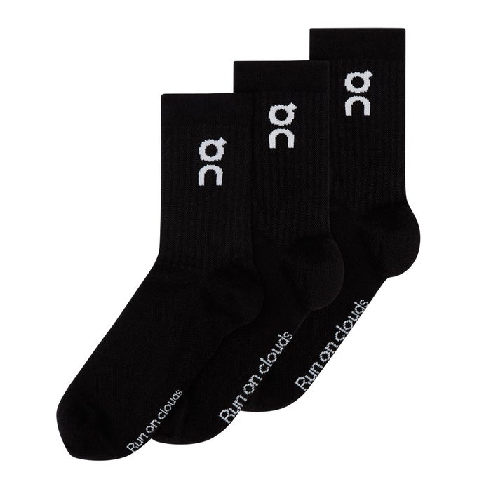 On オン ソックス  Logo Sock High 3P ロゴ ソックス ハイ2UF10310069 2UF10310553 2UF10311732 靴下 3足組  通気性 メンズ レディース デイリー