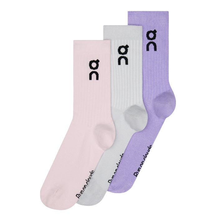 On オン ソックス  Logo Sock High 3P ロゴ ソックス ハイ2UF10310069 2UF10310553 2UF10311732 靴下 3足組  通気性 メンズ レディース デイリー