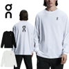 ON Club Long-T クラブロングT 120069 White 120553 Black メンズ Tシャツ 長袖 ロンT カジュアル タウンユース デイリーユース ウェア アパレル トップス ロゴT