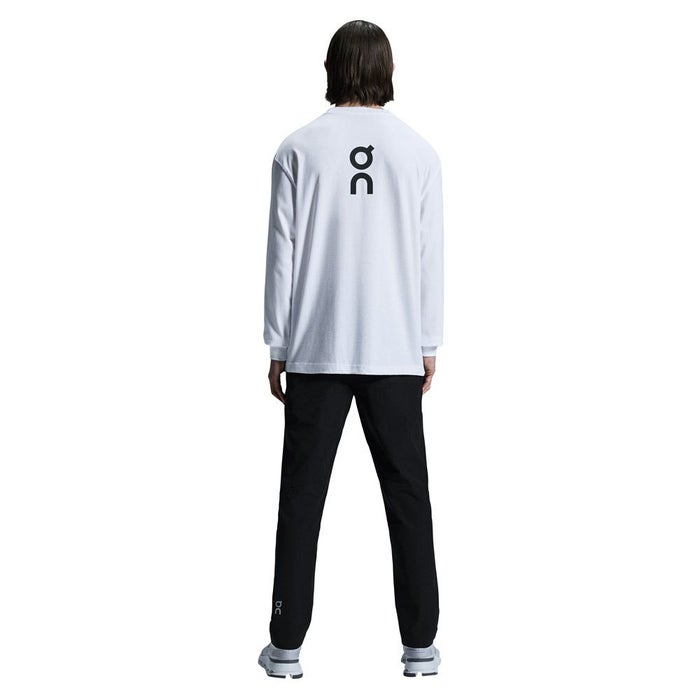 ON Club Long-T クラブロングT 120069 White 120553 Black メンズ Tシャツ 長袖 ロンT カジュアル タウンユース デイリーユース ウェア アパレル トップス ロゴT