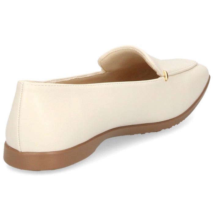 レディース パンプス ビット付き フラットパンプス 靴 柔らか 軽量 屈曲性 ゆったり 3E ブラック アイボリー オーク ふかふかクッション Parade パレード 51116