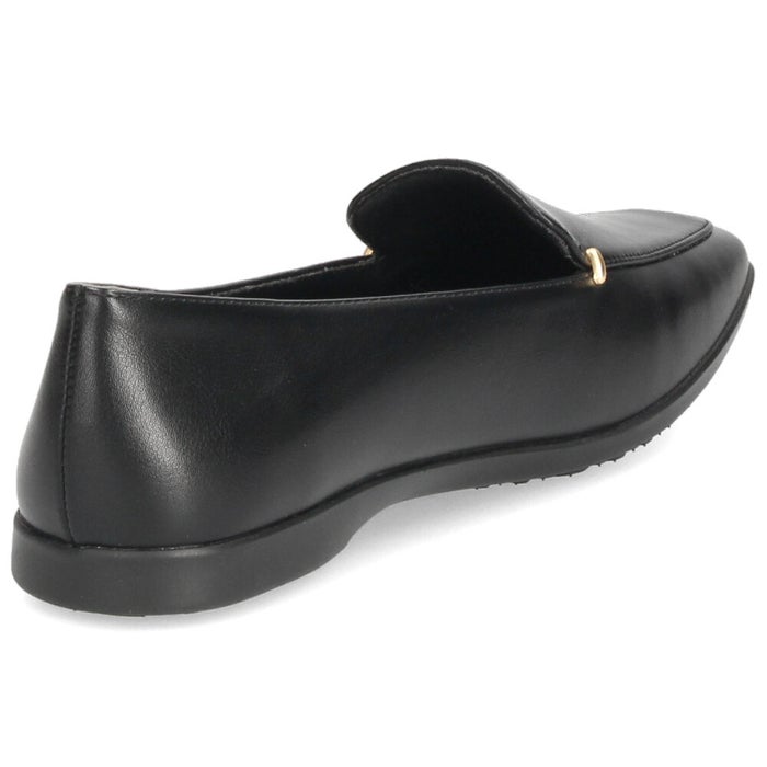 レディース パンプス ビット付き フラットパンプス 靴 柔らか 軽量 屈曲性 ゆったり 3E ブラック アイボリー オーク ふかふかクッション Parade パレード 51116