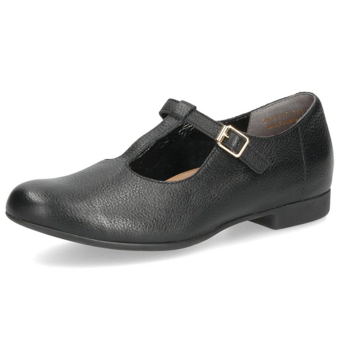 Tストラップシューズ レディース あしながおじさん 靴 2810533 牛革  疲れない 痛くない ブラック ブラウン アイボリー パンプス ローヒール