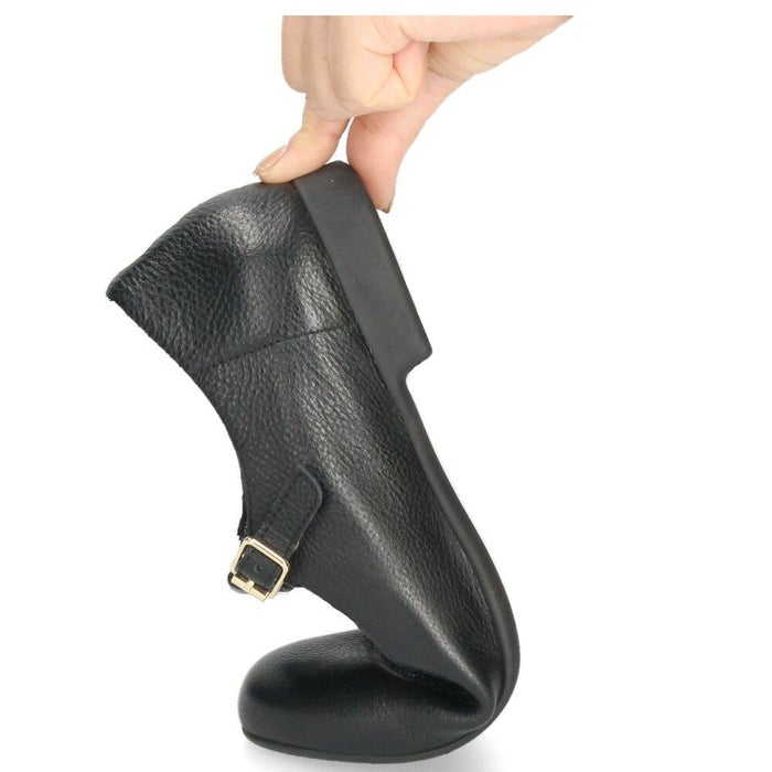 Tストラップシューズ レディース あしながおじさん 靴 2810533 牛革  疲れない 痛くない ブラック ブラウン アイボリー パンプス ローヒール