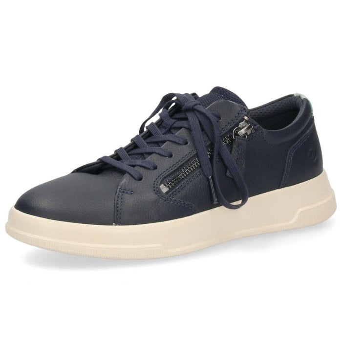 エコー ecco スニーカー レザースニーカー レディース 靴 223813 MOVE W ZIP LACE SNEAKER 本革 サイドジップ レースアップ コンフォートシューズ  快適な履き心地 カジュアル