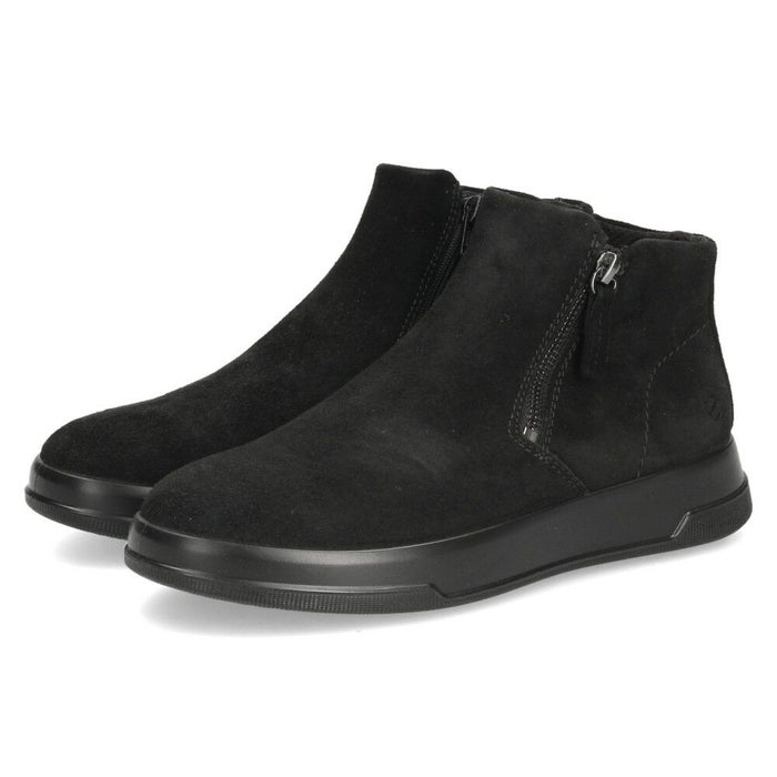 エコー ecco ブーツ スエード レディース 靴 223823 MOVE W ZIP BOOTIE 本革 サイドジップ アンクルブーツ ブーティ コンフォートシューズ 快適な履き心地