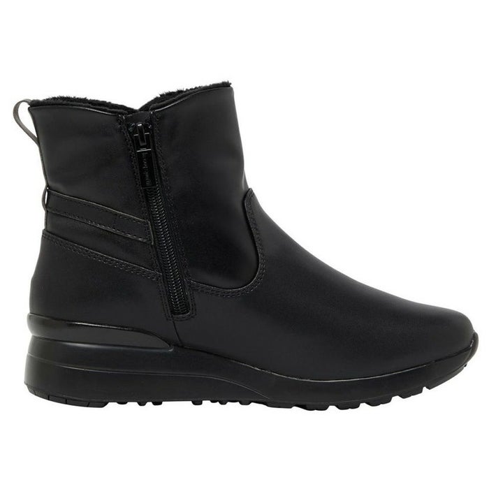 ルコックスポルティフ ショートブーツ レディース 防水 防滑 軽量 あったか 消臭 黒 ブラック le coq sportif LU5FBT87LZ LCS デュアン IV