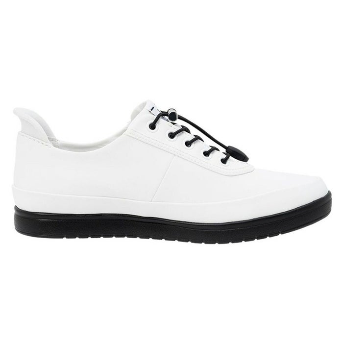 ルコックスポルティフ スニーカー レディース 防水 晴雨兼用 ハンズフリー さっと履ける 軽量 消臭 le coq sportif LCS アルマ レイン SI LU5SRS26LZ NEXTEP 白 ホワイト