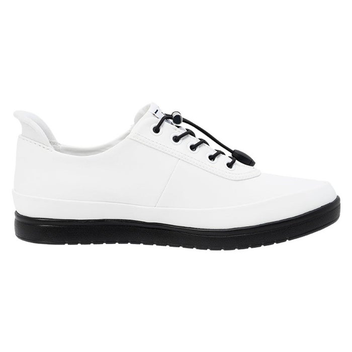 ルコックスポルティフ スニーカー レディース 防水 晴雨兼用 ハンズフリー さっと履ける 軽量 消臭 le coq sportif LCS アルマ レイン SI LU5SRS26LZ NEXTEP 白 黒 ホワイト ブラック