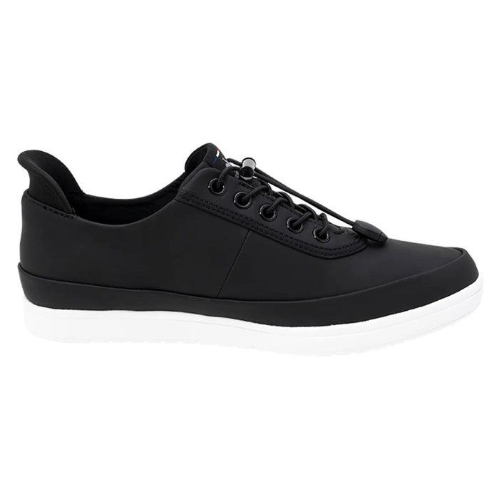 ルコックスポルティフ スニーカー レディース 防水 晴雨兼用 ハンズフリー さっと履ける 軽量 消臭 le coq sportif LCS アルマ レイン SI LU5SRS26LZ NEXTEP 白 黒 ホワイト ブラック