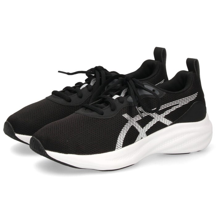 アシックスキッズ レーザービーム キッズ ジュニア  レディース スニーカー ヒモ靴  運動靴 通学 通勤 黒 白 紐 軽量 通気性 クッション性 ASICS KIDS LAZERBEAM MQ 1154A226
