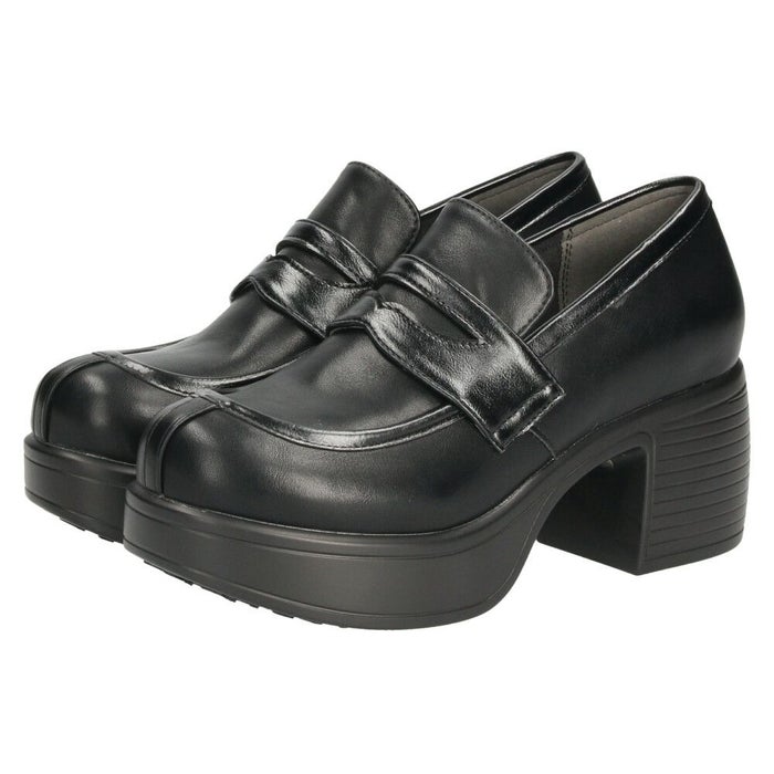 byあしながおじさん 厚底コインローファーパンプス レディース 7cm ヒール 厚底 靴 痛くない 歩きやすい 8490119 黒 ブラック ベージュ 限定カラー