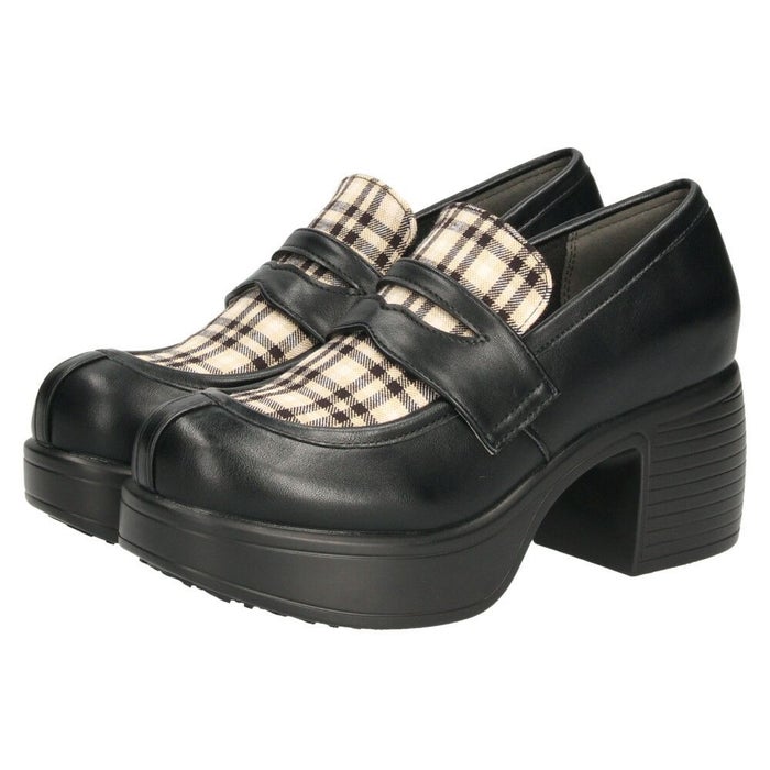 byあしながおじさん 厚底コインローファーパンプス レディース 7cm ヒール 厚底 靴 痛くない 歩きやすい 8490119 黒 ブラック ベージュ 限定カラー