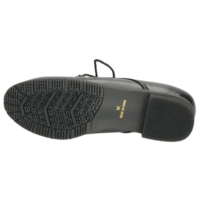 レースアップシューズ レディース レインシューズ 紐靴 晴雨兼用 防水 オックスフォード 黒 柔らかい Parade ZNP8800 ブラック ブラウン