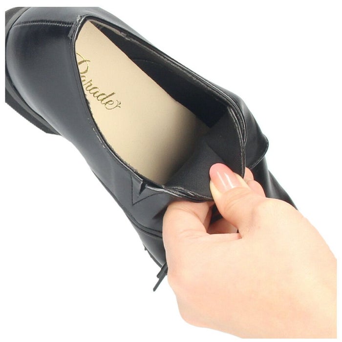 レースアップシューズ レディース レインシューズ 紐靴 晴雨兼用 防水 オックスフォード 黒 柔らかい Parade ZNP8800 ブラック ブラウン