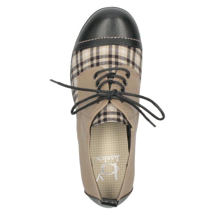 レースアップシューズ レディース ｂｙあしながおじさん 幅広 マニッシュ 980436  靴 ローカット シューズ 厚底 ゆったり