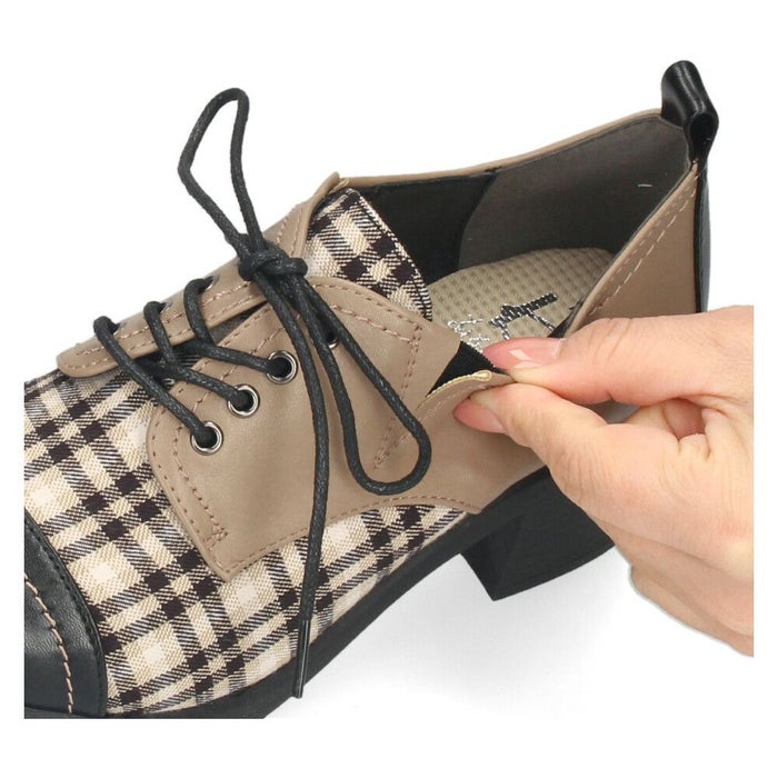 レースアップシューズ レディース ｂｙあしながおじさん 幅広 マニッシュ 980436  靴 ローカット シューズ 厚底 ゆったり