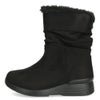 ブーツ レディース 歩きやすい 防水 防寒 防滑 冬 軽量 ミドル丈 ブーツ ボア 黒 スエード 幅広 4E ゆったり 靴 ALUFORT アルフォート 93951