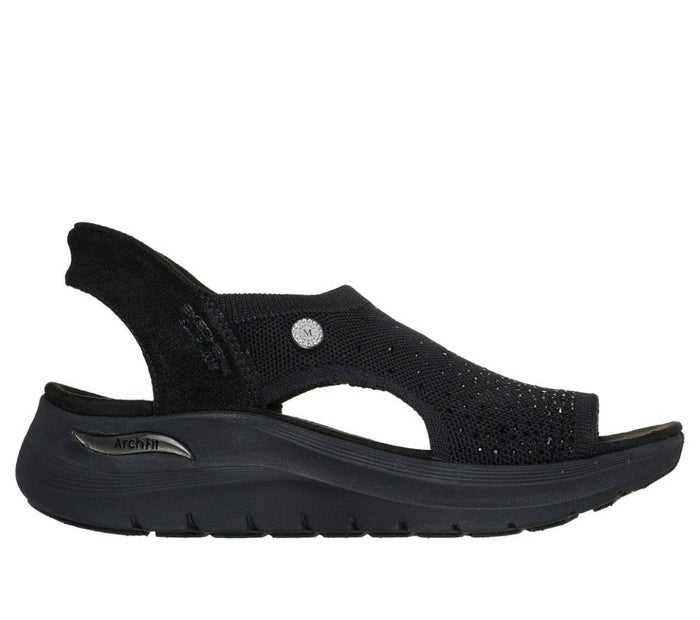 スケッチャーズ スリップインズ レディース サンダル ブラック 黒 アーチフィット 2 スターダスト ARCHFIT2 靴 ノーマル幅 SKECHERS 164016 Parade限定商品