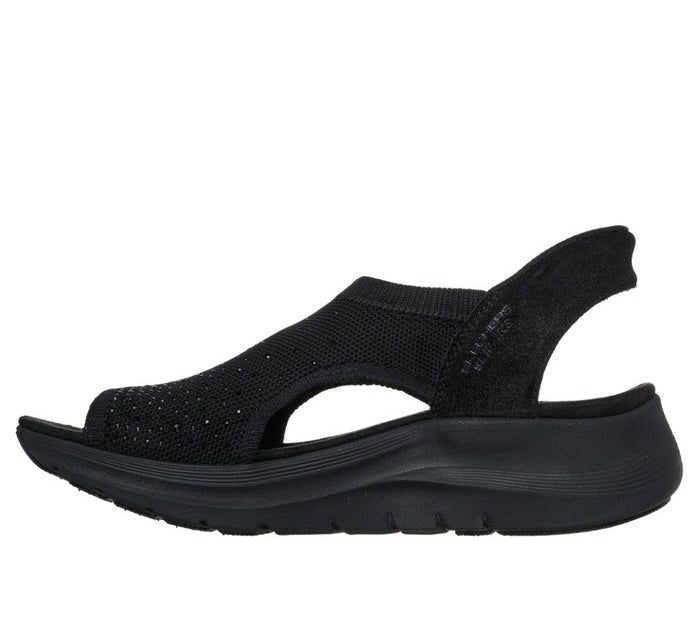 スケッチャーズ スリップインズ レディース サンダル ブラック 黒 アーチフィット 2 スターダスト ARCHFIT2 靴 ノーマル幅 SKECHERS 164016 Parade限定商品