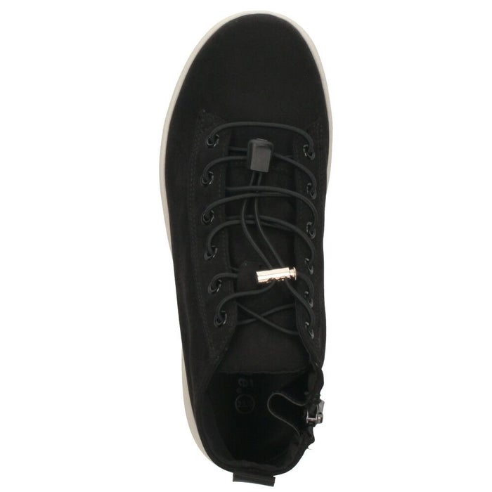 防水スニーカー レディース ミッドカット 防滑 軽量 晴雨兼用 ゴム紐 サイドジップ レインシューズ レインスニーカー Parade 51712