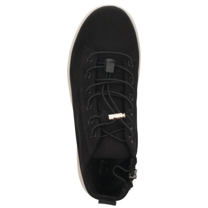 防水スニーカー レディース ミッドカット 防滑 軽量 晴雨兼用 ゴム紐 サイドジップ レインシューズ レインスニーカー Parade 51712