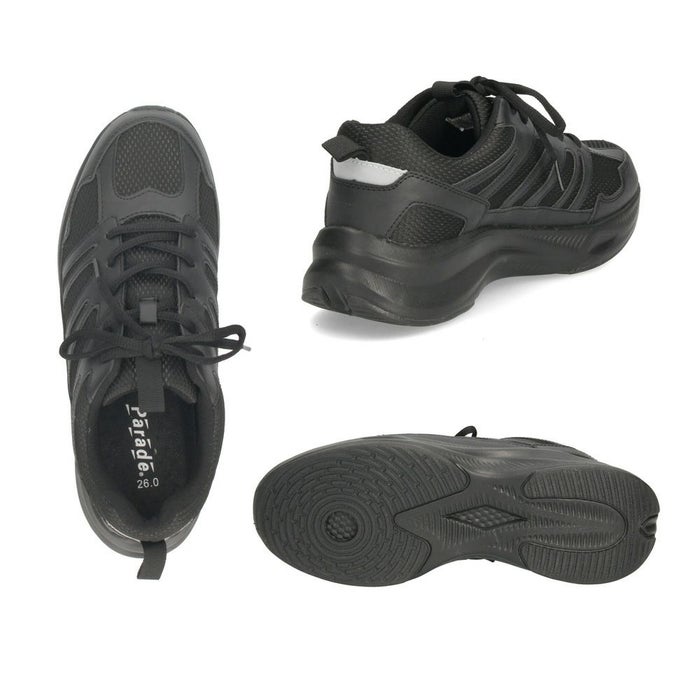 スニーカー メンズ 紐 靴 撥水加工 4E 幅広 ローカット 軽量 通勤 通学 ウォーキング ブラック ホワイト Parade パレード 58303