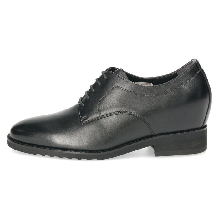 RENICA ヒールアップシューズ シークレットシューズ 7cm ヒール ビジネスシューズ メンズ 本革 幅広 3E プレーントゥ ストレートチップ レニカ 1628 1629 ブラック