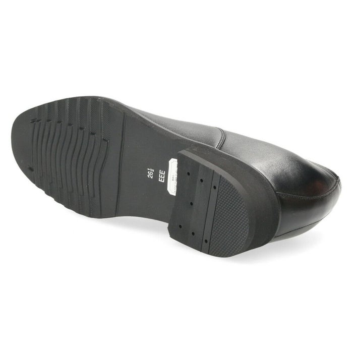 RENICA ヒールアップシューズ シークレットシューズ 7cm ヒール ビジネスシューズ メンズ 本革 幅広 3E プレーントゥ ストレートチップ レニカ 1628 1629 ブラック