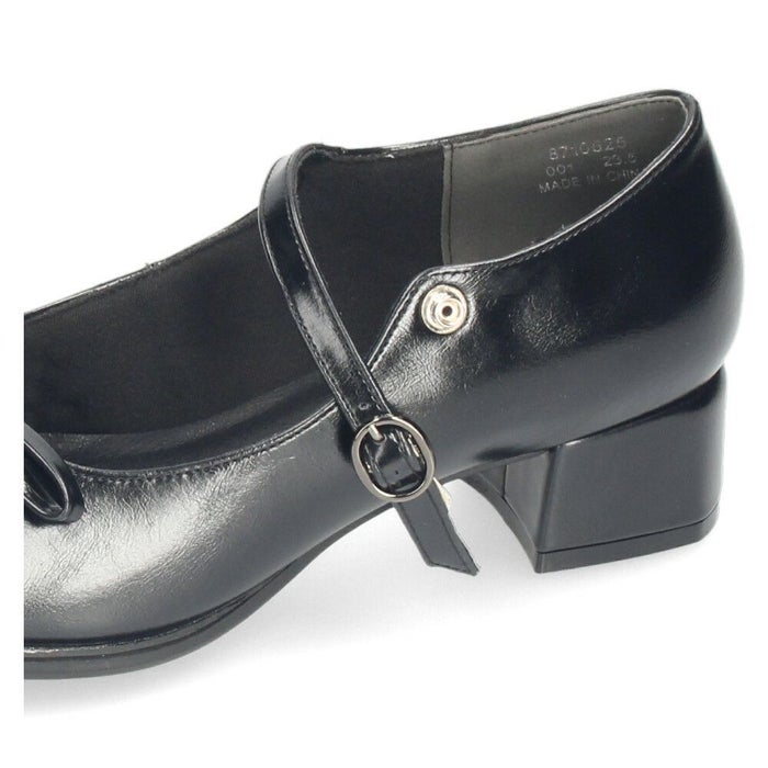 byあしながおじさん おでこ バレエパンプス レディース パンプス メリージェーン 4cm ヒール ストラップ かわいい 歩きやすい 痛くない 8710625