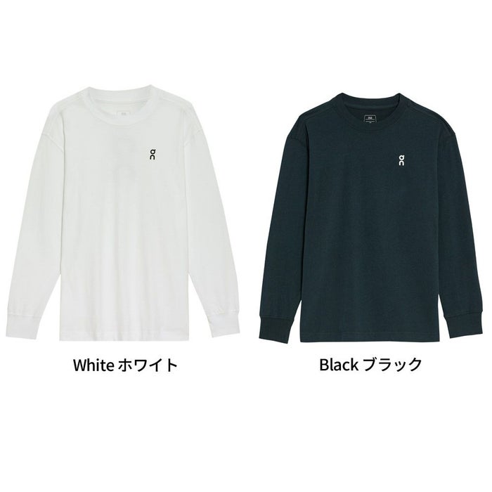 ON Club Long-T クラブロングT 110069 White 110553 Black レディース Tシャツ 長袖 ロンT カジュアル タウンユース デイリーユース ウェア アパレル トップス ロ