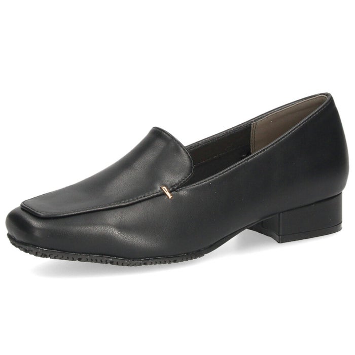 レインシューズ レディース ローファーパンプス 晴雨兼用 幅広 3E 軽量 防水 防滑 シューズ 靴 ビット スクエアトゥ カジュアル 通勤 雨 パレード Parade YDHP6645