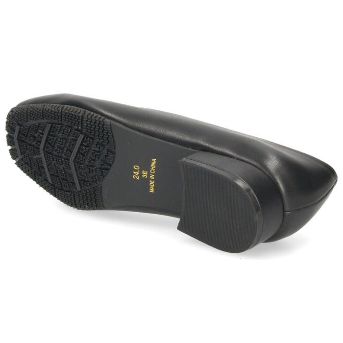 レインシューズ レディース ローファーパンプス 晴雨兼用 幅広 3E 軽量 防水 防滑 シューズ 靴 ビット スクエアトゥ カジュアル 通勤 雨 パレード Parade YDHP6645