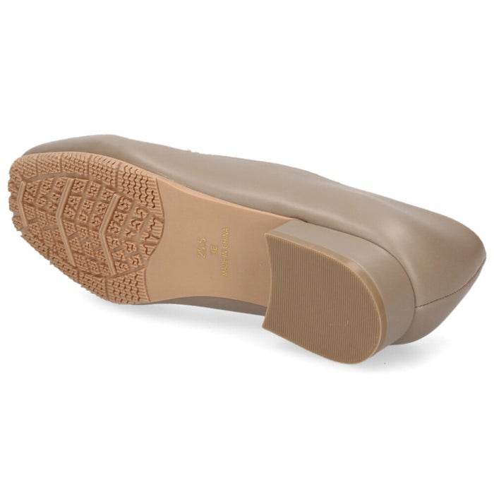 レインシューズ レディース ローファーパンプス 晴雨兼用 幅広 3E 軽量 防水 防滑 シューズ 靴 ビット スクエアトゥ カジュアル 通勤 雨 パレード Parade YDHP6645