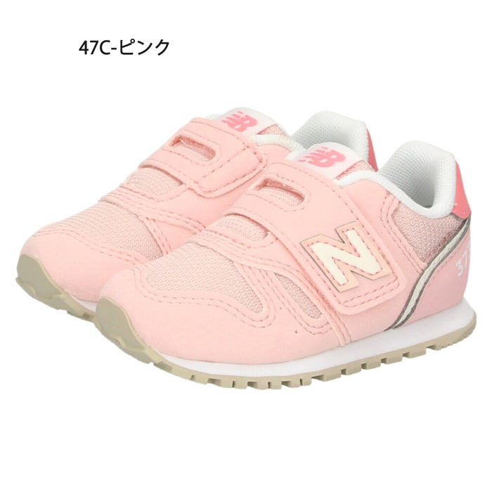 ＼選べる 3カラー／ニューバランス キッズ スニーカー 靴 ファーストシューズ NB I373 ベルクロ 面ファスナー マジックテープ 軽量 幅広 ワイズW new balance