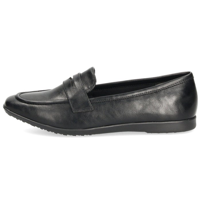 レディース パンプス ローファー フラットパンプス 靴 柔らか 軽量 屈曲性 ゆったり 3E ブラック オーク ふかふかクッション Parade パレード 51117