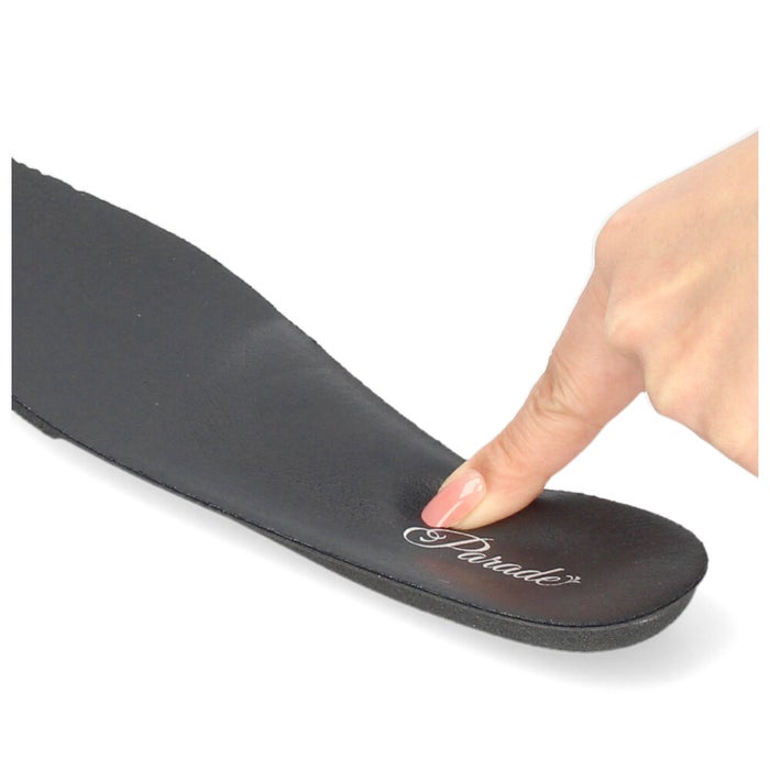 レディース パンプス ローファー フラットパンプス 靴 柔らか 軽量 屈曲性 ゆったり 3E ブラック オーク ふかふかクッション Parade パレード 51117