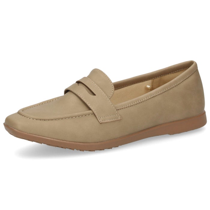 レディース パンプス ローファー フラットパンプス 靴 柔らか 軽量 屈曲性 ゆったり 3E ブラック オーク ふかふかクッション Parade パレード 51117